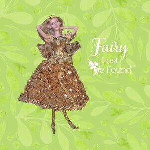 Vintage Gold Fairy Ornament